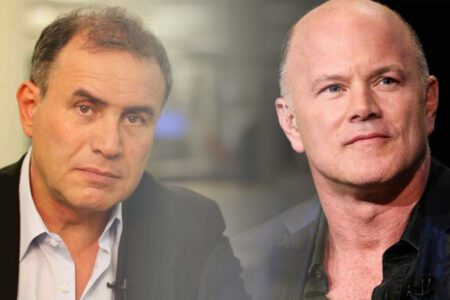 以 T-shirt 當賭注，Novogratz 向 Roubini 下戰帖