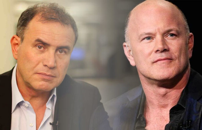 以 T-shirt 當賭注，Novogratz 向 Roubini 下戰帖