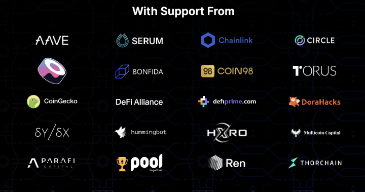 Solana X Serum DeFi黑客松獲獎名單