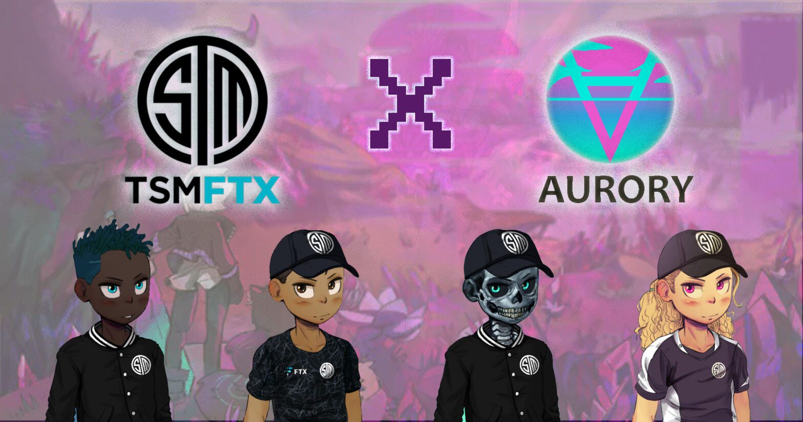 電競龍頭 TSM FTX 與 GameFi 績優股 Aurory 合作，推出四款 NFT，其中一款將送給粉絲