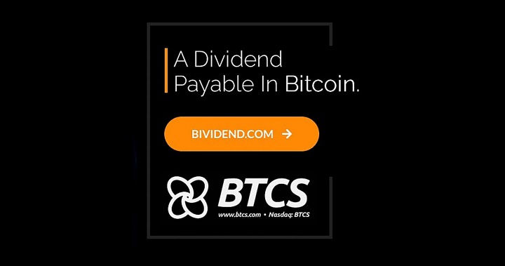 納斯達克上市公司 BTCS 宣布以比特幣支付股利，股價無視大盤跌勢一度飆漲 44%