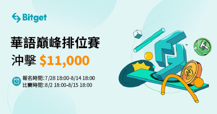 Bitget 華語巔峰排位賽，沖擊 11,000 美元獎池！