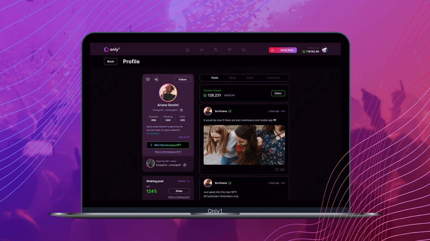 Only1—— 給予你一站式 Web3 社交體驗