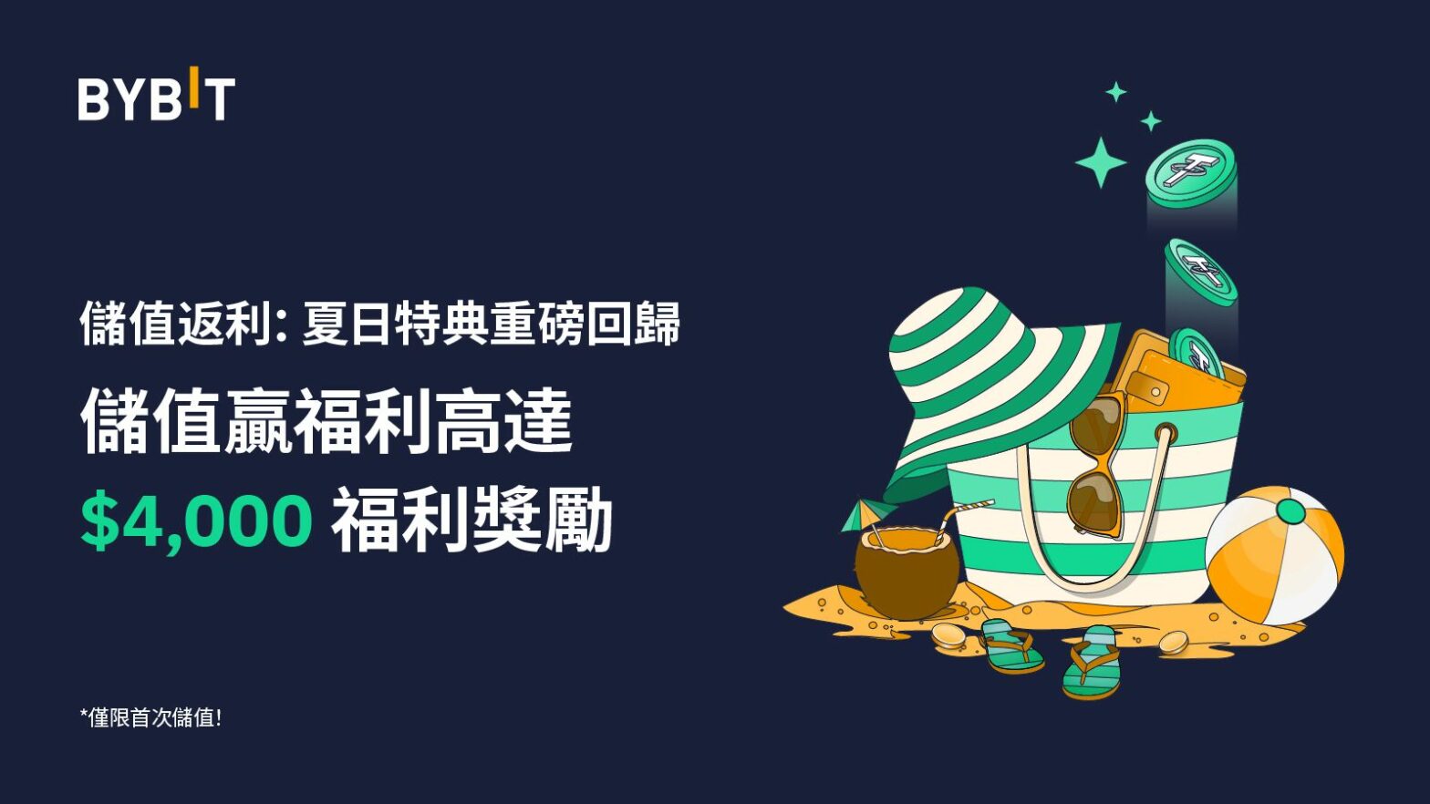 儲值返利：夏日特典重磅回歸 — 高達 $4,000 的體驗金獎勵等著您！