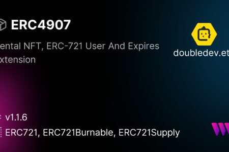 Web3 軟體開發公司 Thirdweb 已集成可租賃 NFT 標準 「ERC-4907」