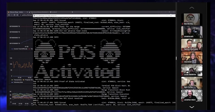 揮別過去迎接下一個時代！機構在以太坊合併前後於區塊上留下永恆紀念