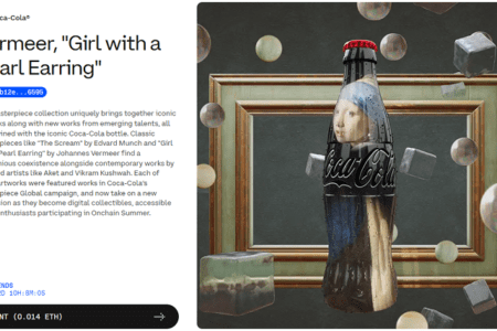 可口可樂在 Base 上推出結合名畫的 NFT 作品，已開放限時鑄造