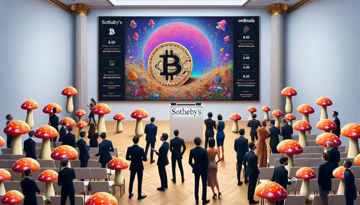 蘇富比宣布拍賣比特幣 Ordinals 系列 BitcoinShrooms