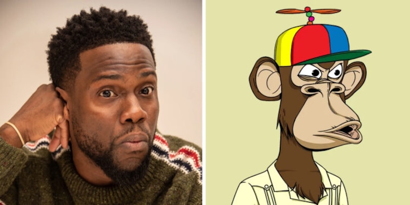 美國喜劇演員 Kevin Hart 賠本出售無聊猿 NFT,2 年慘賠 76%
