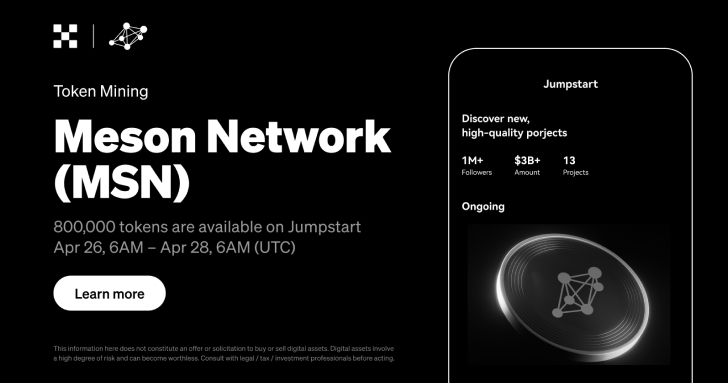 OKX Jumpstart 上線新項目 MSN (Meson Network)