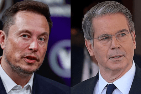 知情人士爆料美財長與馬斯克在白宮貼臉戶罵！目擊者：兩名億萬富翁上演 WWE