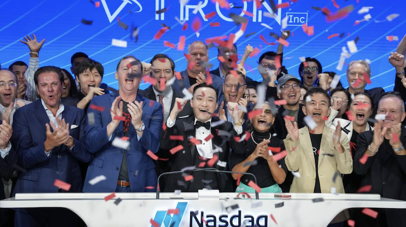 孫哥敲鐘只是開始!Tron Inc. 申請 10 億美元發行案,籌集資金增持 TRX