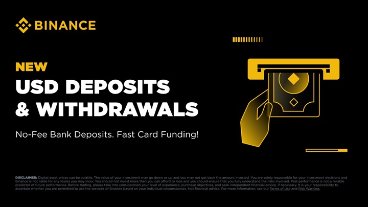 幣安透過 BPay Global 提供全球美元直接儲值及提款服務