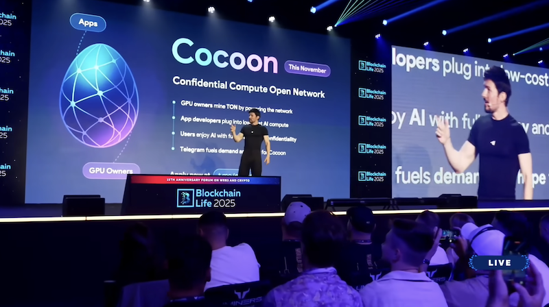 誓言捍衛數位自由!TG 創辦人推出去中心化 AI 網路 Cocoon,貢獻 GPU 可獲 TON 獎勵