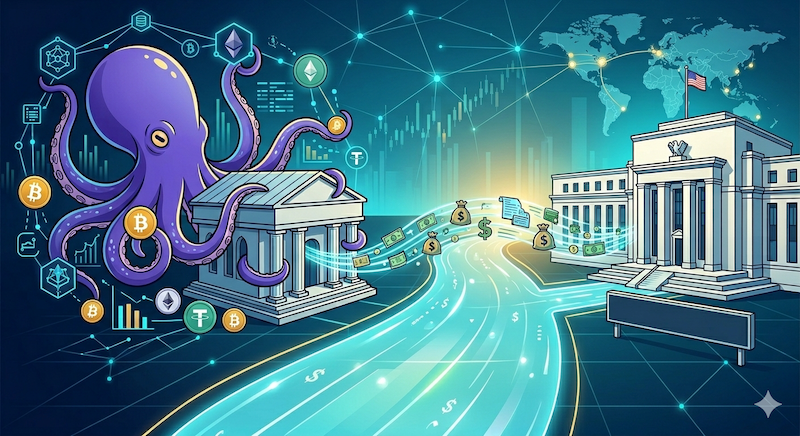 Kraken 獲聯準會主帳戶資格，成首家直接接入 Fed 支付系統的加密公司